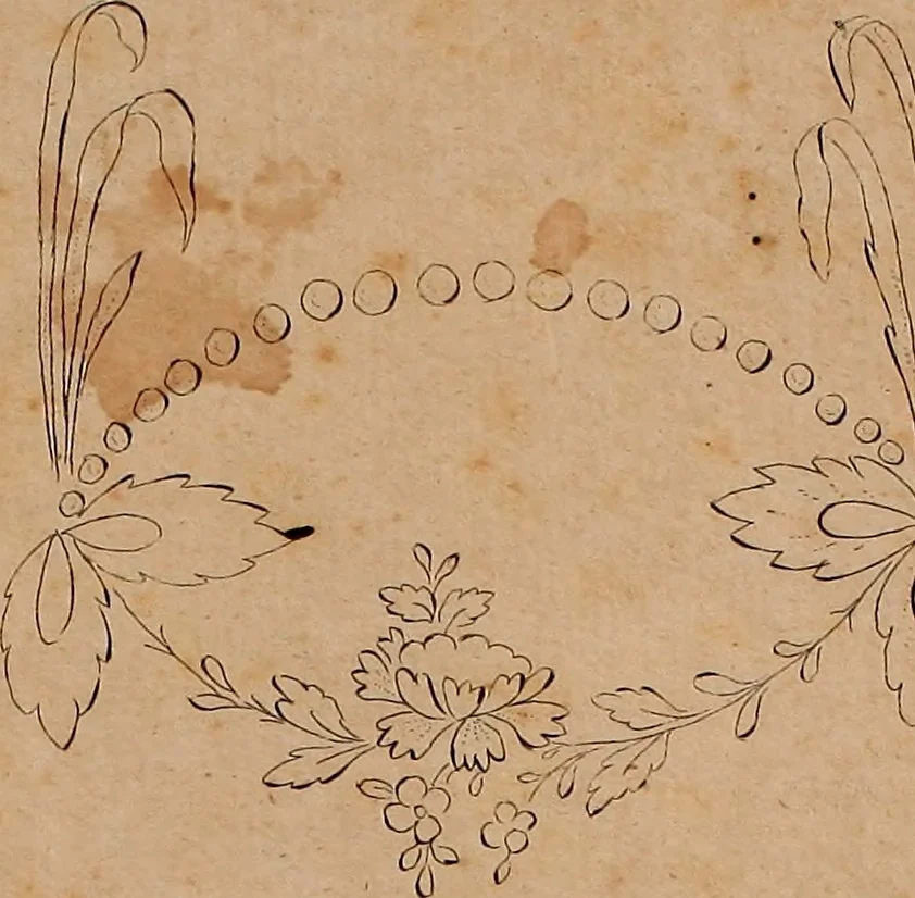 An illustration from Zeichen- Mahler- und Stickerbuch zur Selbstbelehrung für Damen, welche sich mit diesen Künsten beschäftigen, 1795, leaf 134