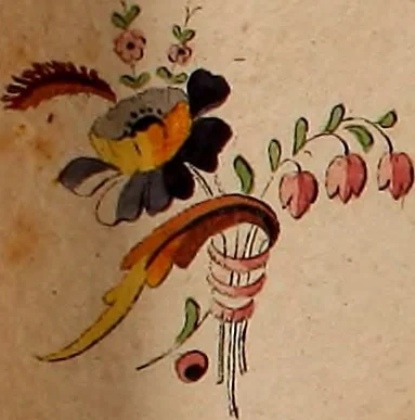 An illustration from Zeichen- Mahler- und Stickerbuch zur Selbstbelehrung für Damen, welche sich mit diesen Künsten beschäftigen, 1795, leaf 44