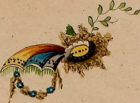 An illustration from Zeichen- Mahler- und Stickerbuch zur Selbstbelehrung für Damen, welche sich mit diesen Künsten beschäftigen, 1795, leaf 44