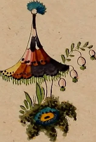 An illustration from Zeichen- Mahler- und Stickerbuch zur Selbstbelehrung für Damen, welche sich mit diesen Künsten beschäftigen, 1795, leaf 44