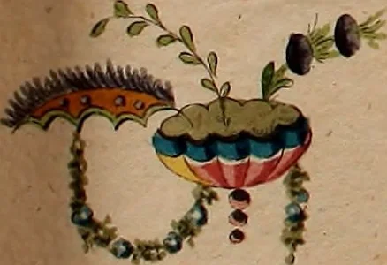 An illustration from Zeichen- Mahler- und Stickerbuch zur Selbstbelehrung für Damen, welche sich mit diesen Künsten beschäftigen, 1795, leaf 44