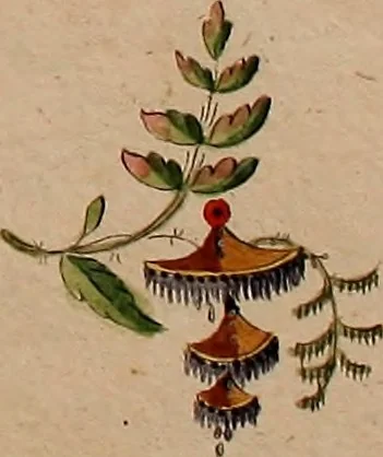 An illustration from Zeichen- Mahler- und Stickerbuch zur Selbstbelehrung für Damen, welche sich mit diesen Künsten beschäftigen, 1795, leaf 44