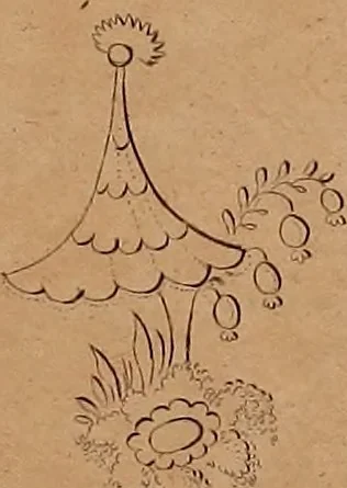 An illustration from Zeichen- Mahler- und Stickerbuch zur Selbstbelehrung für Damen, welche sich mit diesen Künsten beschäftigen, 1795, leaf 46