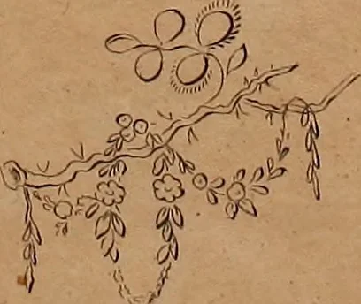 An illustration from Zeichen- Mahler- und Stickerbuch zur Selbstbelehrung für Damen, welche sich mit diesen Künsten beschäftigen, 1795, leaf 46