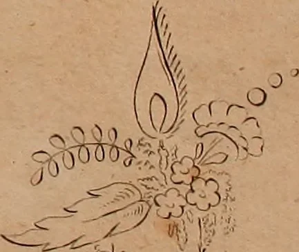An illustration from Zeichen- Mahler- und Stickerbuch zur Selbstbelehrung für Damen, welche sich mit diesen Künsten beschäftigen, 1795, leaf 46