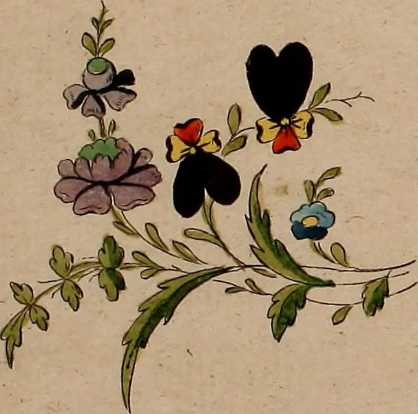 An illustration from Zeichen- Mahler- und Stickerbuch zur Selbstbelehrung für Damen, welche sich mit diesen Künsten beschäftigen, 1795, leaf 48