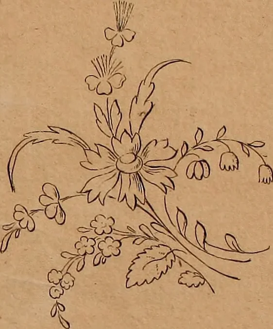 An illustration from Zeichen- Mahler- und Stickerbuch zur Selbstbelehrung für Damen, welche sich mit diesen Künsten beschäftigen, 1795, leaf 50