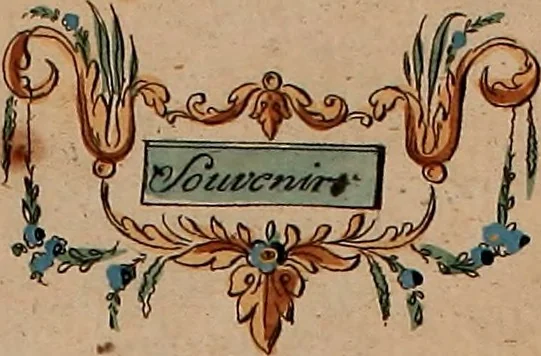 An illustration from Zeichen- Mahler- und Stickerbuch zur Selbstbelehrung für Damen, welche sich mit diesen Künsten beschäftigen, 1795, leaf 52