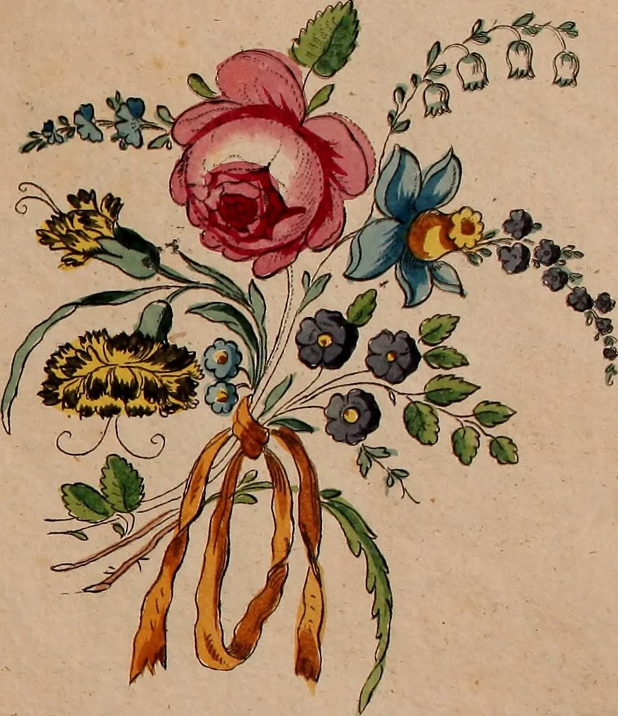 An illustration from Zeichen- Mahler- und Stickerbuch zur Selbstbelehrung für Damen, welche sich mit diesen Künsten beschäftigen, 1795, leaf 52