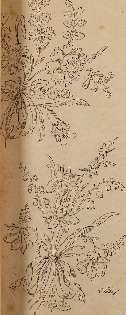 An illustration from Zeichen- Mahler- und Stickerbuch zur Selbstbelehrung für Damen, welche sich mit diesen Künsten beschäftigen, 1795, leaf 54