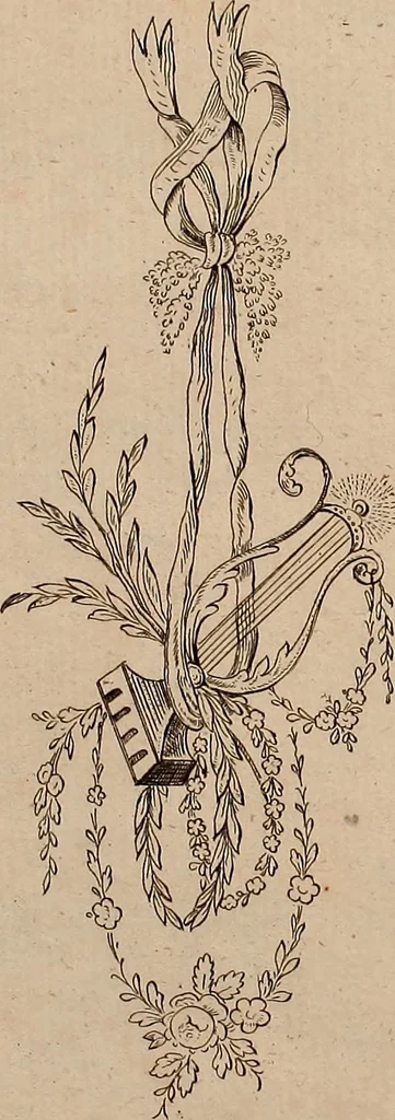 An illustration from Zeichen- Mahler- und Stickerbuch zur Selbstbelehrung für Damen, welche sich mit diesen Künsten beschäftigen, 1795, leaf 54