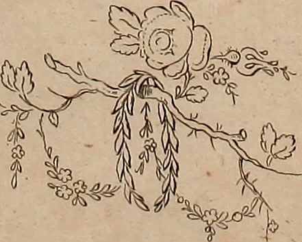 An illustration from Zeichen- Mahler- und Stickerbuch zur Selbstbelehrung für Damen, welche sich mit diesen Künsten beschäftigen, 1795, leaf 54