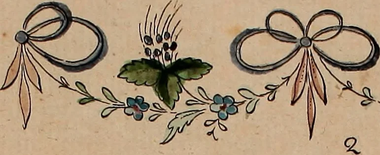 An illustration from Zeichen- Mahler- und Stickerbuch zur Selbstbelehrung für Damen, welche sich mit diesen Künsten beschäftigen, 1795, leaf 64