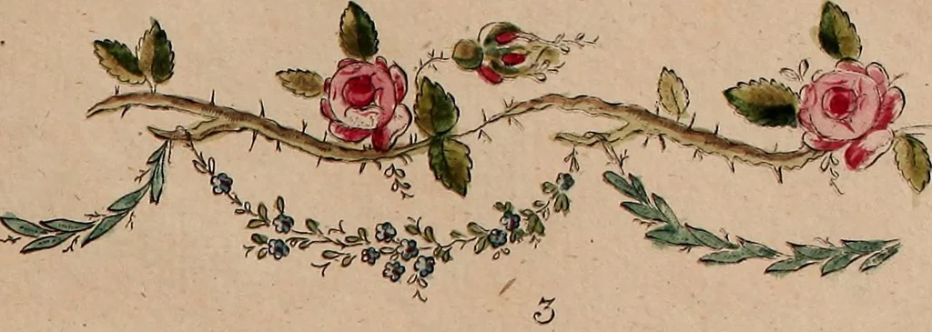 An illustration from Zeichen- Mahler- und Stickerbuch zur Selbstbelehrung für Damen, welche sich mit diesen Künsten beschäftigen, 1795, leaf 64