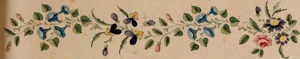 An illustration from Zeichen- Mahler- und Stickerbuch zur Selbstbelehrung für Damen, welche sich mit diesen Künsten beschäftigen, 1795, leaf 96