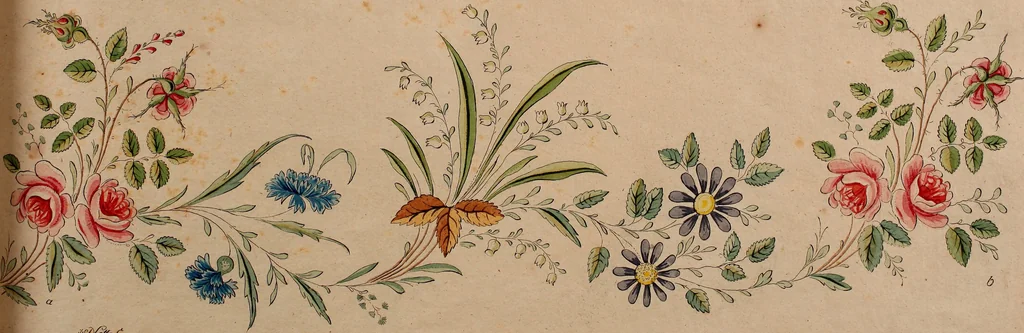 An illustration from Zeichen- Mahler- und Stickerbuch zur Selbstbelehrung für Damen, welche sich mit diesen Künsten beschäftigen, 1795, leaf 96