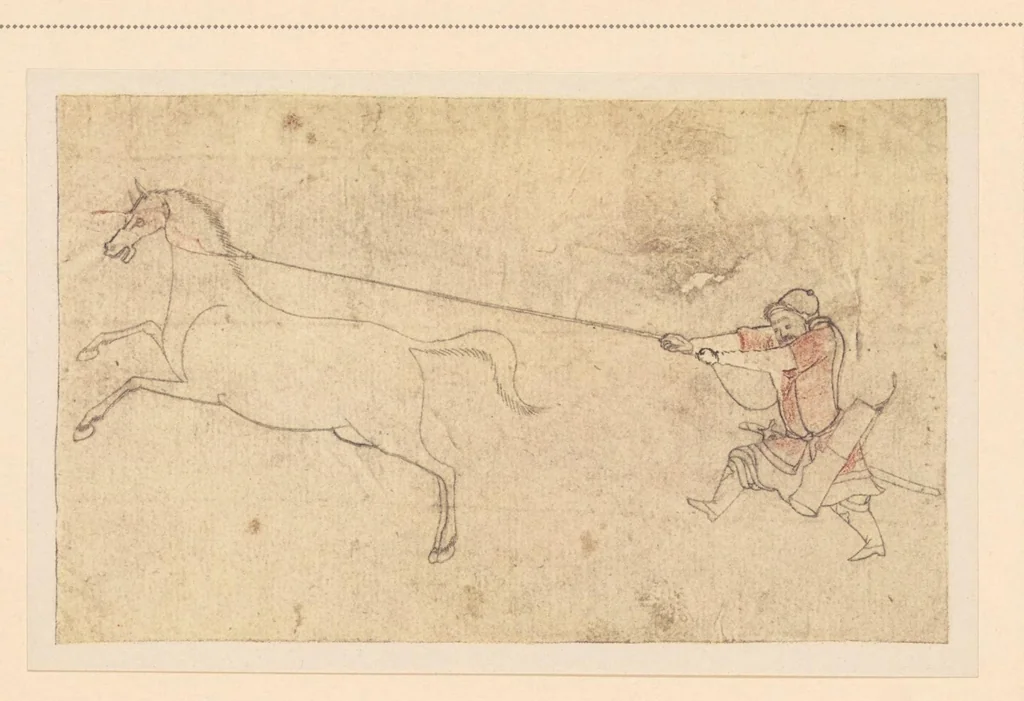 An illustration from Zeichnungen von Riza Abbasi .., 1914, leaf 141
