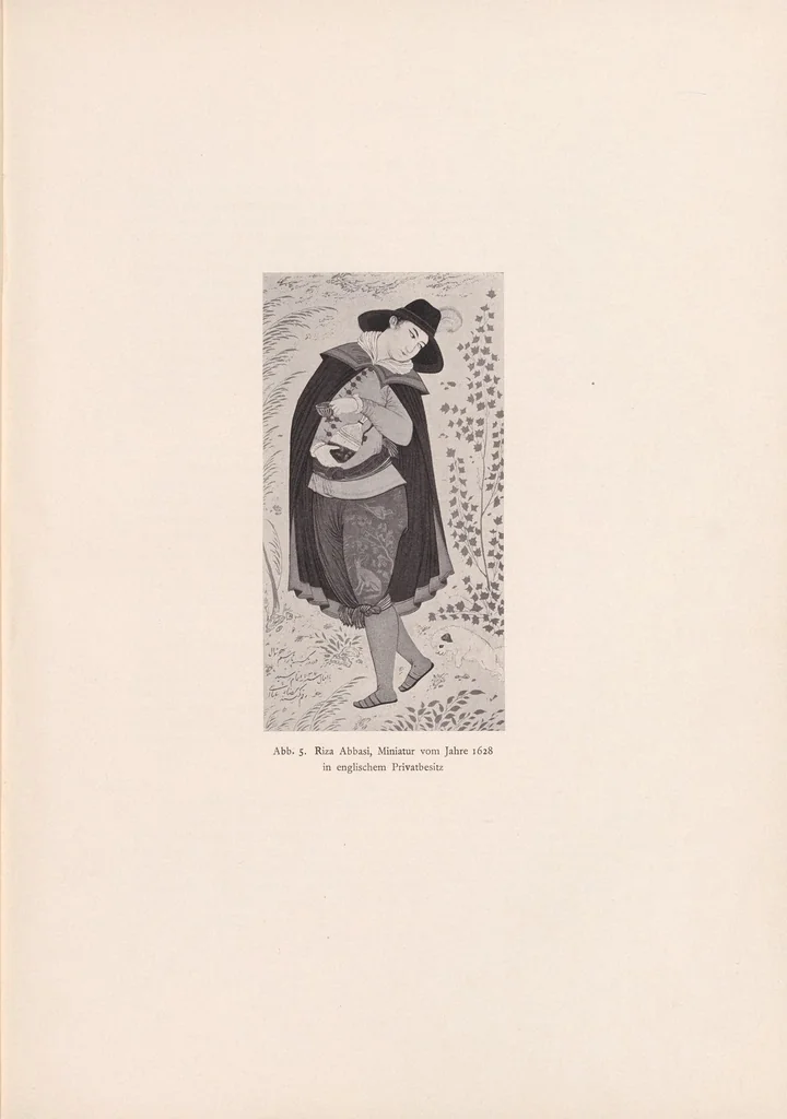 An illustration from Zeichnungen von Riza Abbasi .., 1914, leaf 48