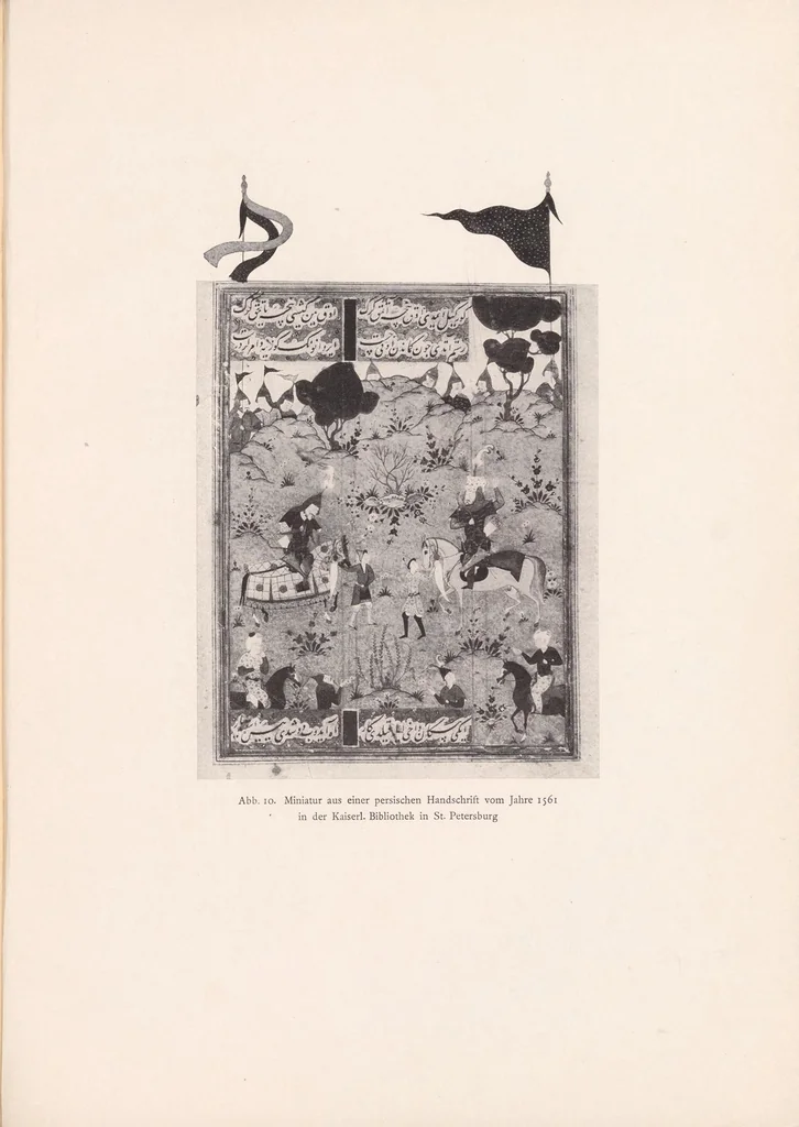 An illustration from Zeichnungen von Riza Abbasi .., 1914, leaf 92