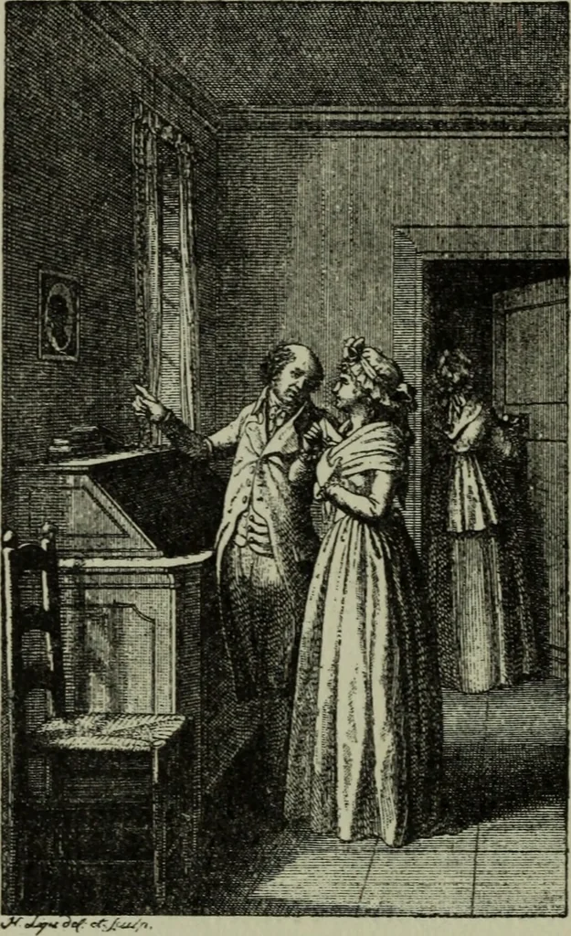 An illustration from Zeitgenossen Chodowieckis; lose Blätter schweizerischer Buchkunst, 1921, leaf 13