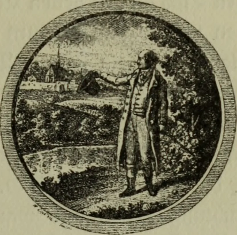 An illustration from Zeitgenossen Chodowieckis; lose Blätter schweizerischer Buchkunst, 1921, leaf 14