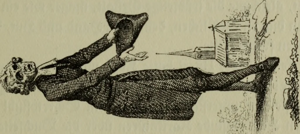 An illustration from Zeitgenossen Chodowieckis; lose Blätter schweizerischer Buchkunst, 1921, leaf 18