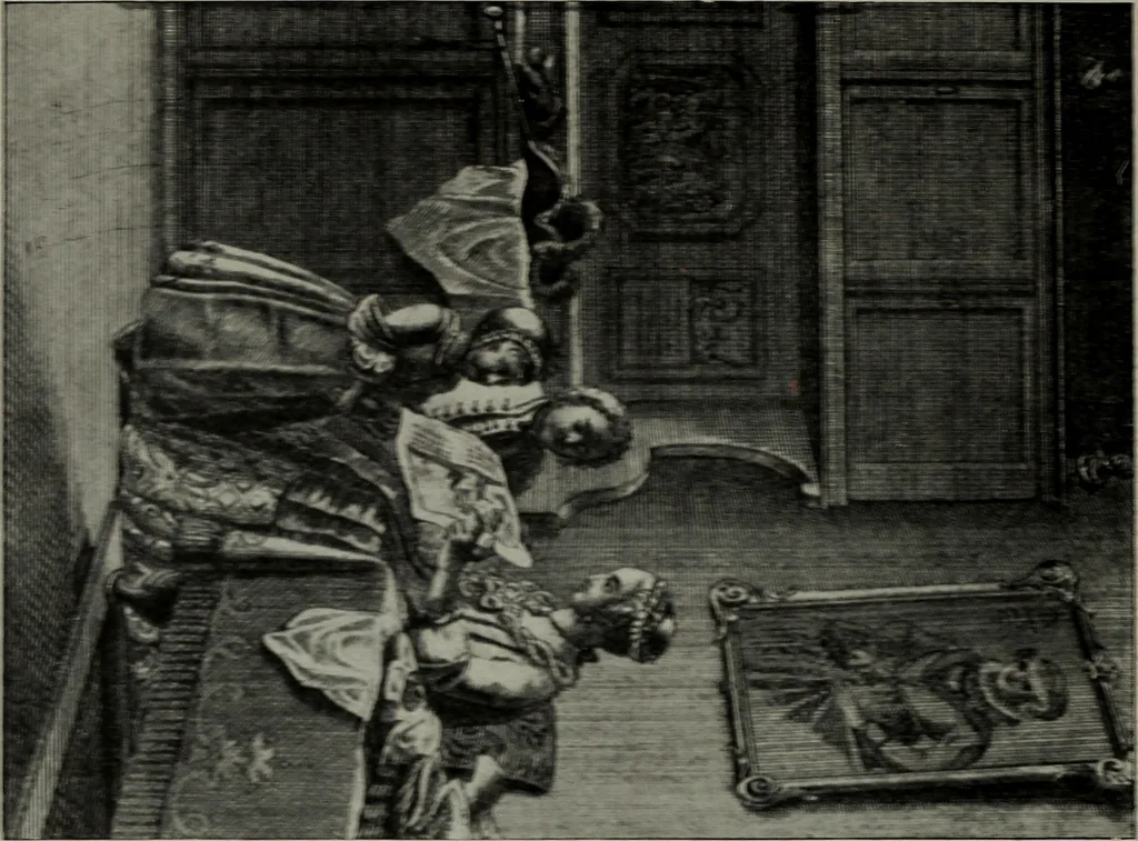 An illustration from Zeitgenossen Chodowieckis; lose Blätter schweizerischer Buchkunst, 1921, leaf 21