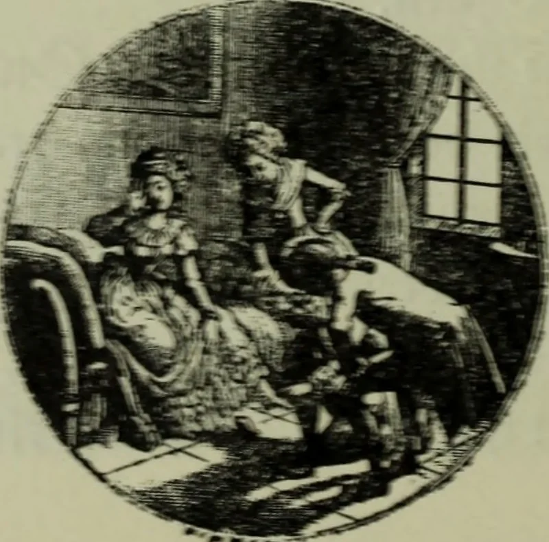 An illustration from Zeitgenossen Chodowieckis; lose Blätter schweizerischer Buchkunst, 1921, leaf 23