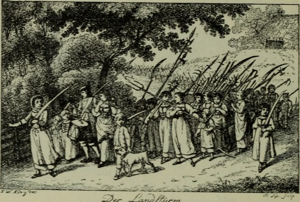 An illustration from Zeitgenossen Chodowieckis; lose Blätter schweizerischer Buchkunst, 1921, leaf 33