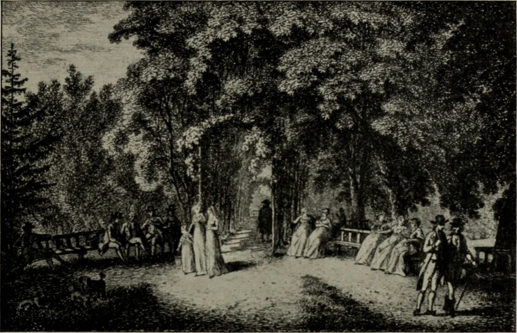 An illustration from Zeitgenossen Chodowieckis; lose Blätter schweizerischer Buchkunst, 1921, leaf 34