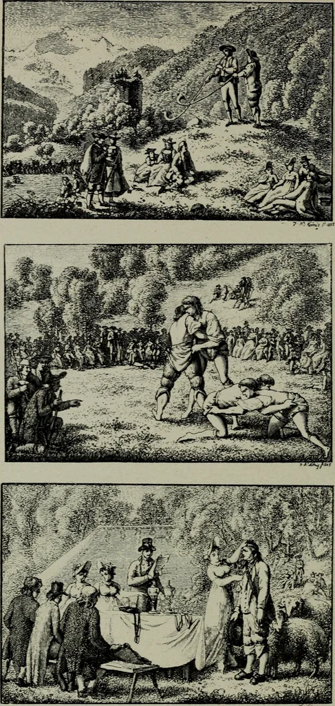 An illustration from Zeitgenossen Chodowieckis; lose Blätter schweizerischer Buchkunst, 1921, leaf 41