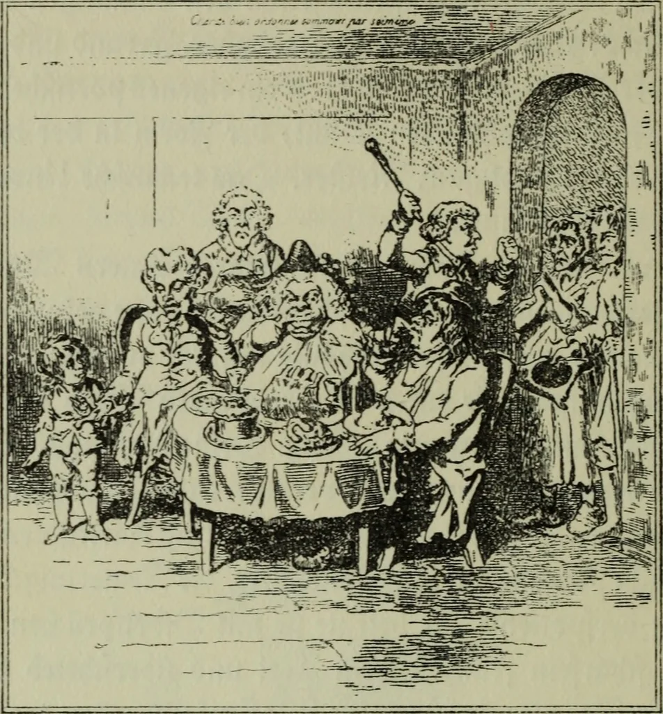 An illustration from Zeitgenossen Chodowieckis; lose Blätter schweizerischer Buchkunst, 1921, leaf 45