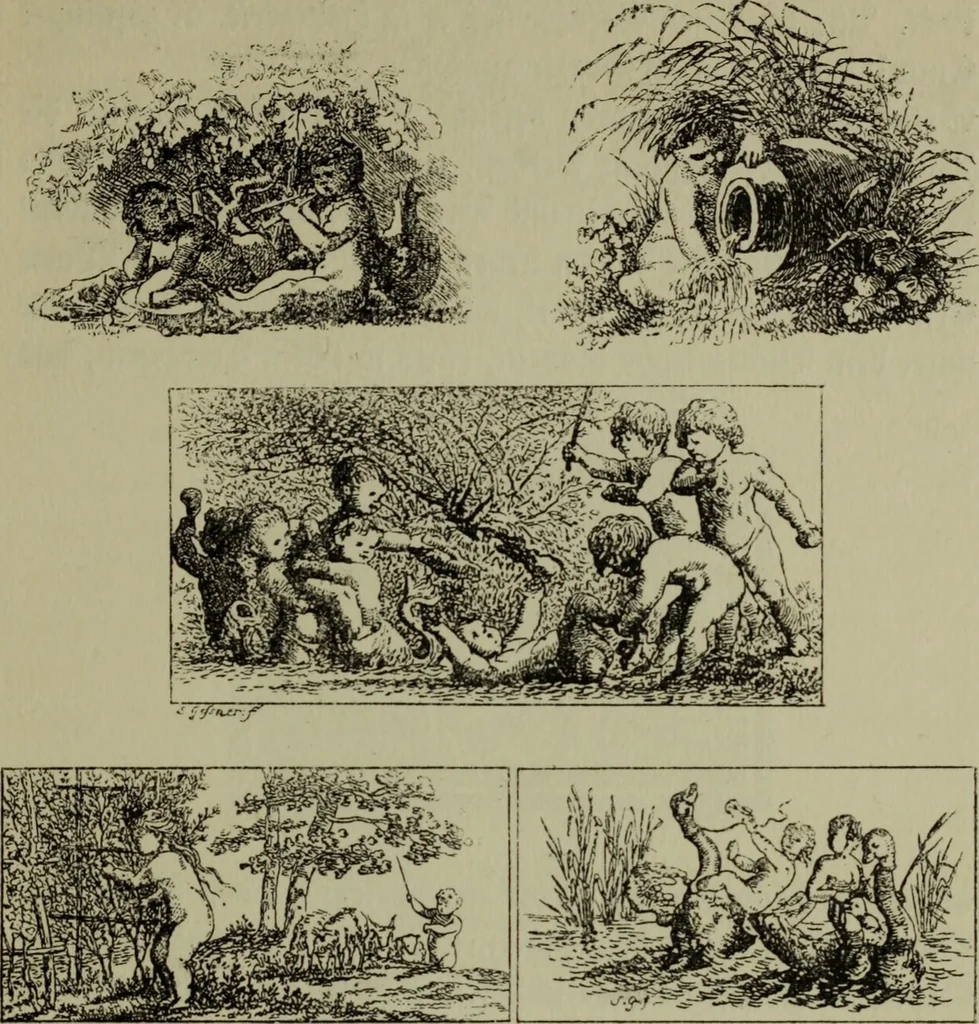 An illustration from Zeitgenossen Chodowieckis; lose Blätter schweizerischer Buchkunst, 1921, leaf 48