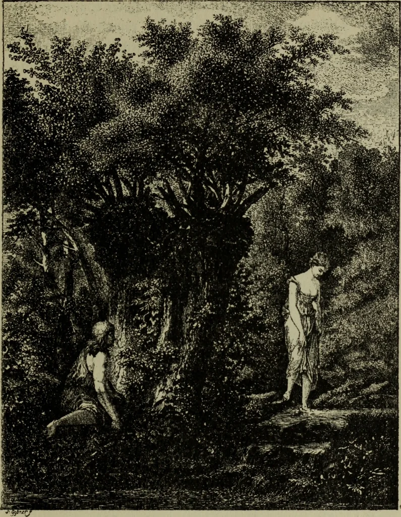 An illustration from Zeitgenossen Chodowieckis; lose Blätter schweizerischer Buchkunst, 1921, leaf 52