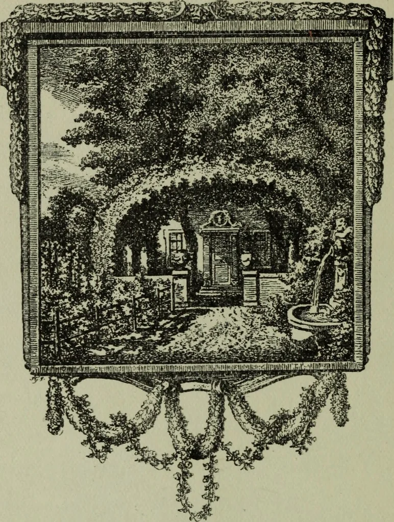 An illustration from Zeitgenossen Chodowieckis; lose Blätter schweizerischer Buchkunst, 1921, leaf 53