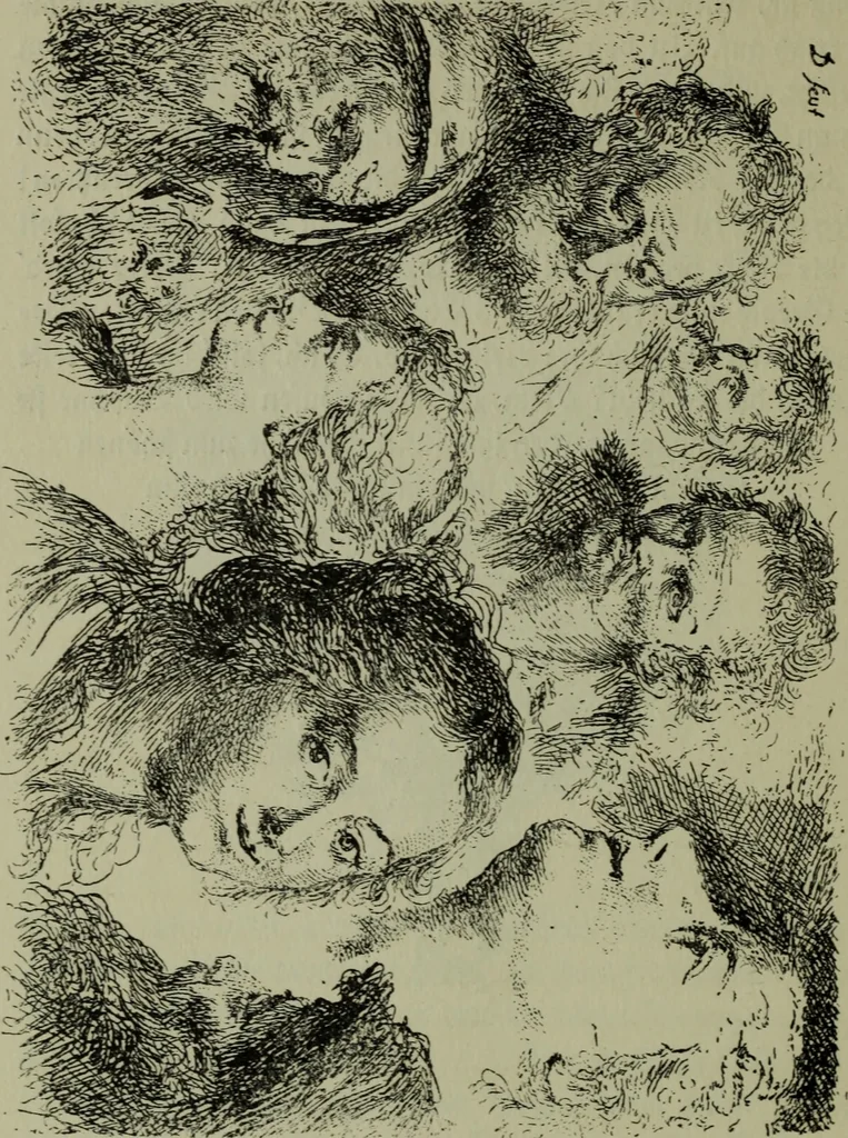 An illustration from Zeitgenossen Chodowieckis; lose Blätter schweizerischer Buchkunst, 1921, leaf 55