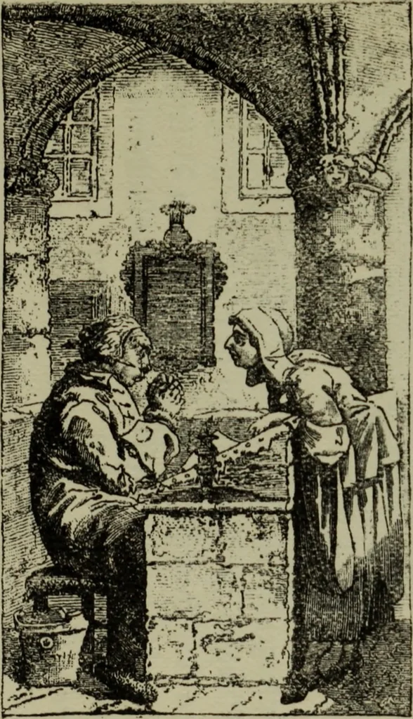 An illustration from Zeitgenossen Chodowieckis; lose Blätter schweizerischer Buchkunst, 1921, leaf 58