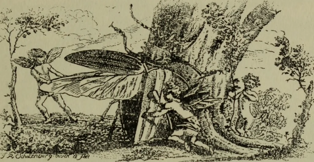 An illustration from Zeitgenossen Chodowieckis; lose Blätter schweizerischer Buchkunst, 1921, leaf 74