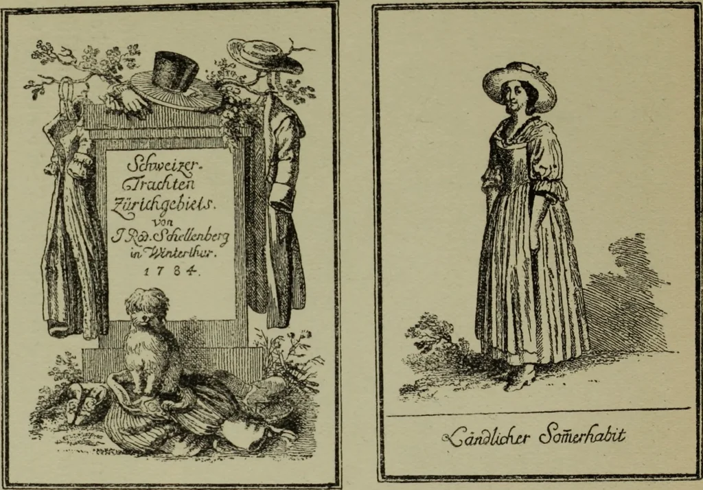 An illustration from Zeitgenossen Chodowieckis; lose Blätter schweizerischer Buchkunst, 1921, leaf 76