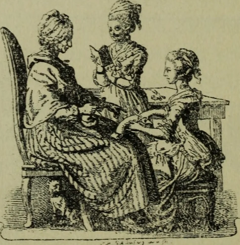 An illustration from Zeitgenossen Chodowieckis; lose Blätter schweizerischer Buchkunst, 1921, leaf 77
