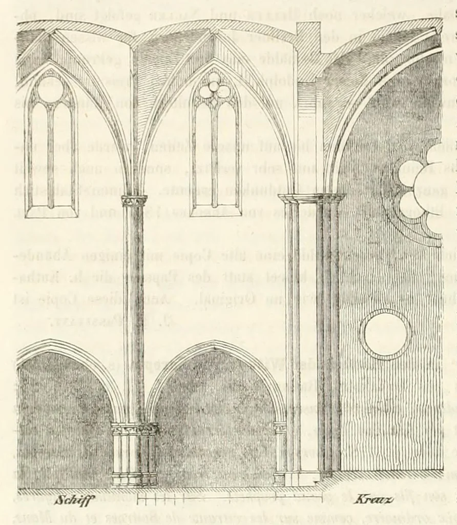 An illustration from Zeitschrift für christliche Archäologie und Kunst, 1856, leaf 126