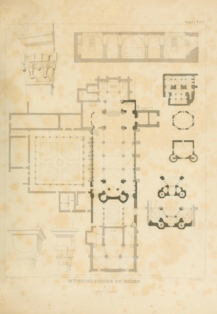 An illustration from Zeitschrift für christliche Archäologie und Kunst, 1856, leaf 15