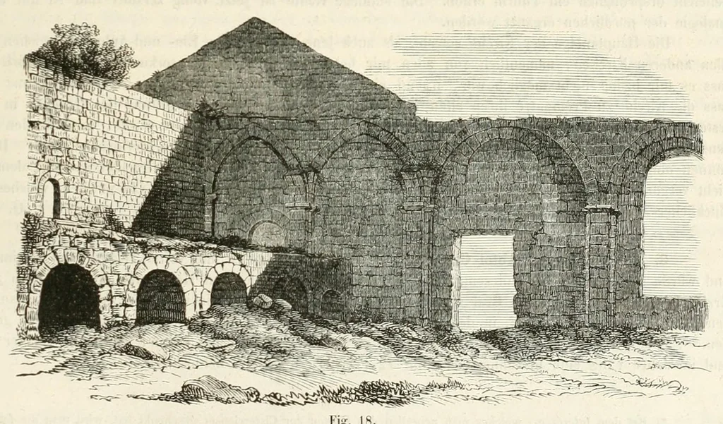 An illustration from Zeitschrift für christliche Archäologie und Kunst, 1856, leaf 185