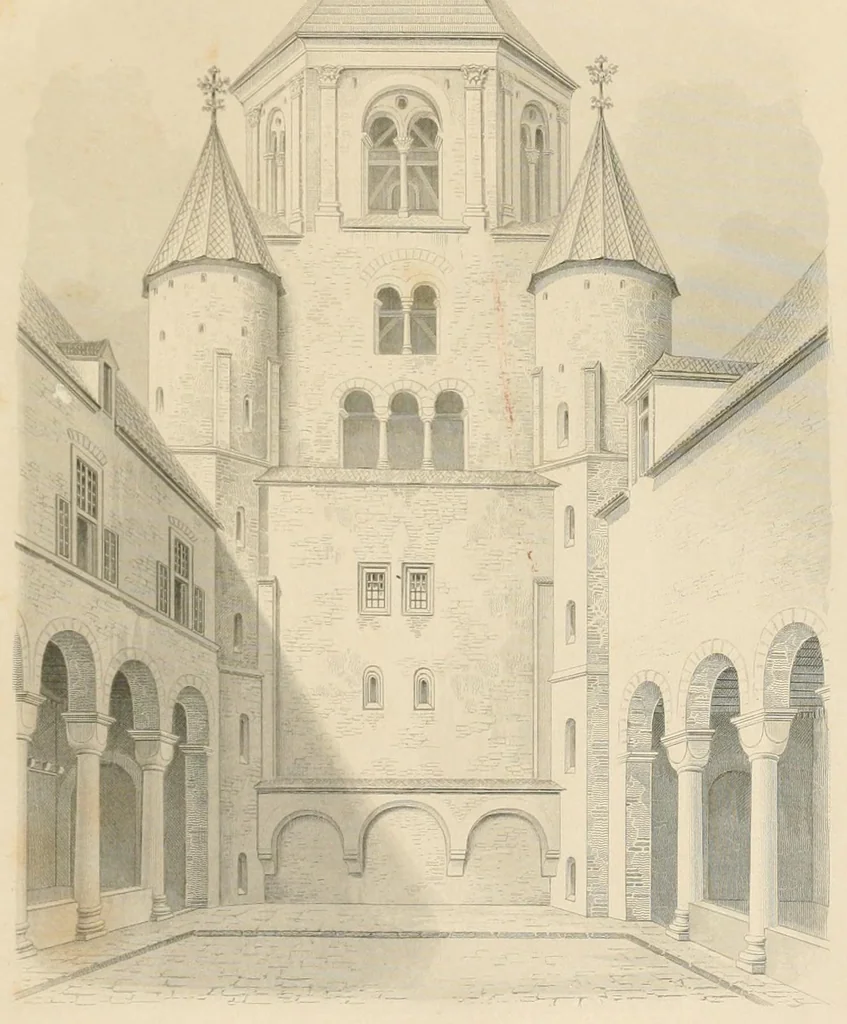 An illustration from Zeitschrift für christliche Archäologie und Kunst, 1856, leaf 21