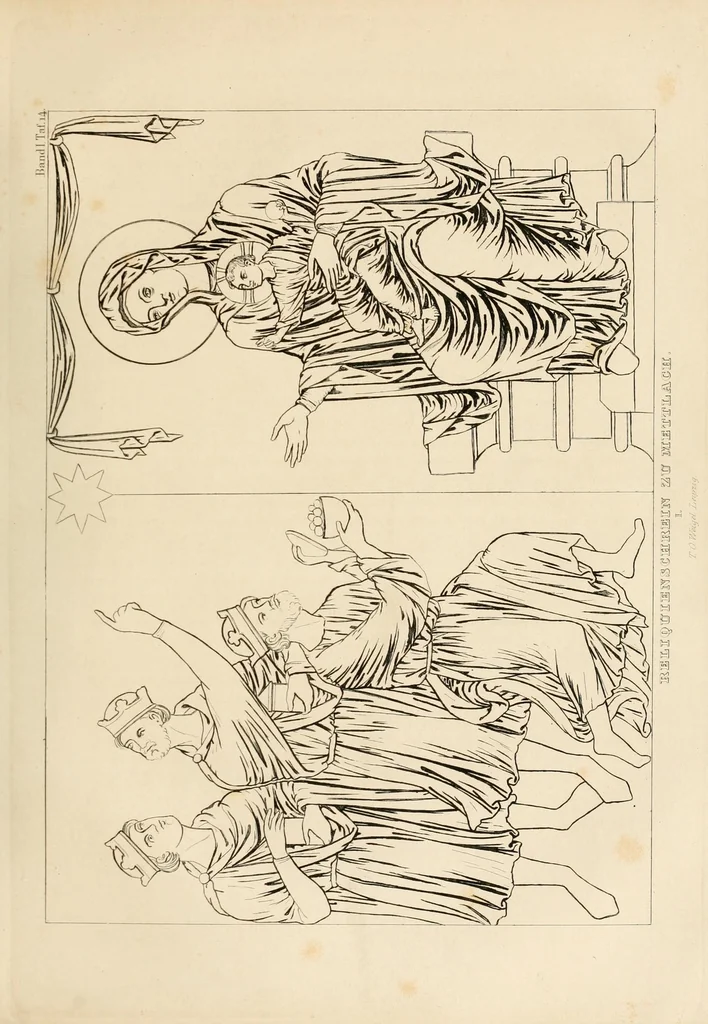 An illustration from Zeitschrift für christliche Archäologie und Kunst, 1856, leaf 297