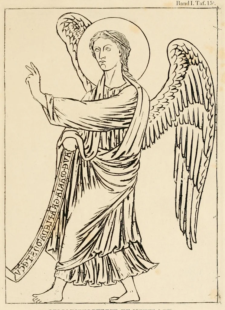 An illustration from Zeitschrift für christliche Archäologie und Kunst, 1856, leaf 305