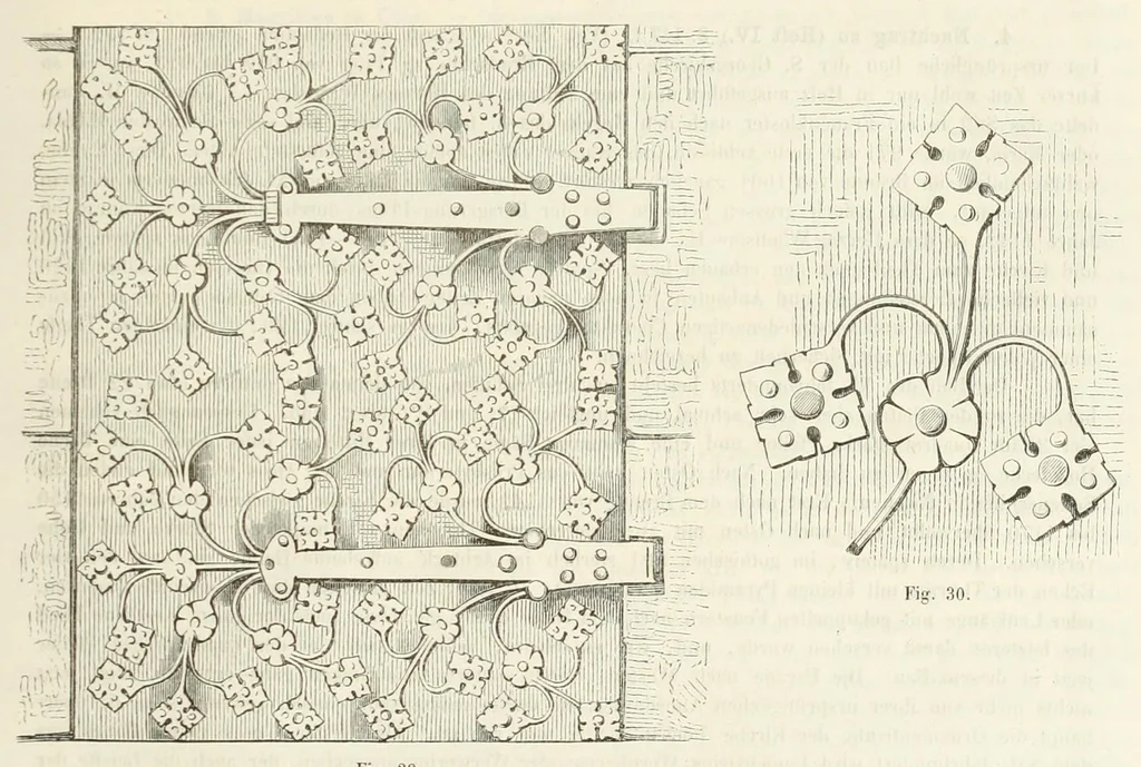 An illustration from Zeitschrift für christliche Archäologie und Kunst, 1856, leaf 307