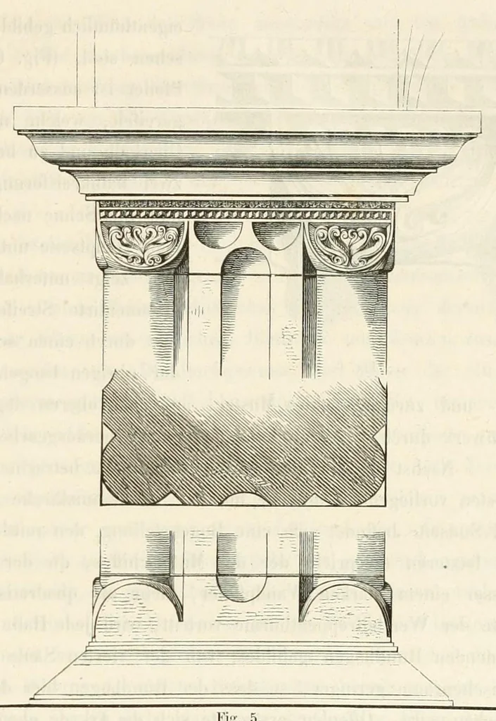 An illustration from Zeitschrift für christliche Archäologie und Kunst, 1856, leaf 35
