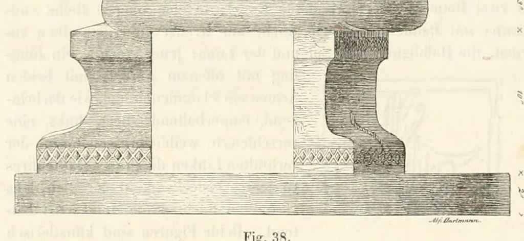 An illustration from Zeitschrift für christliche Archäologie und Kunst, 1856, leaf 354