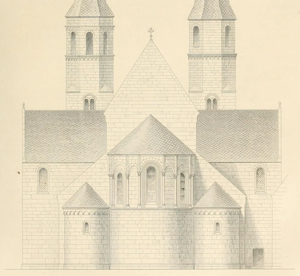 An illustration from Zeitschrift für christliche Archäologie und Kunst, 1856, leaf 105